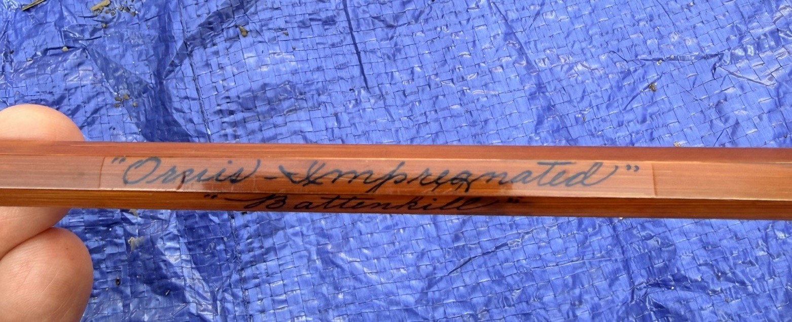 Orvis Impregnated “Battenkill” Vintage Bamboo Fly Rod 8.5ft Extra Tip