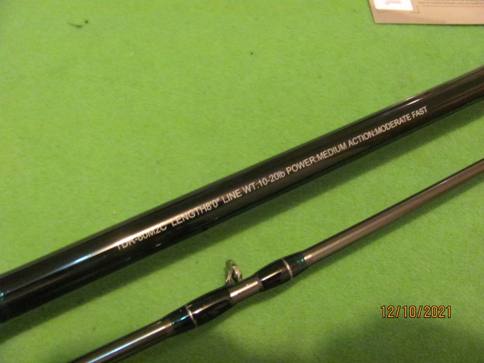 1) SHIMANO TDR 8′ 0″ MEDIUM MODERATE FAST ACTION CONVENTIONAL TROLLING ROD.