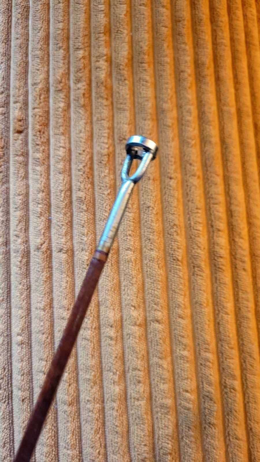 Bluecat Vintage Wood Casting Rod & Reel Combo 7.5 Ft 2pc Brown/Silver
