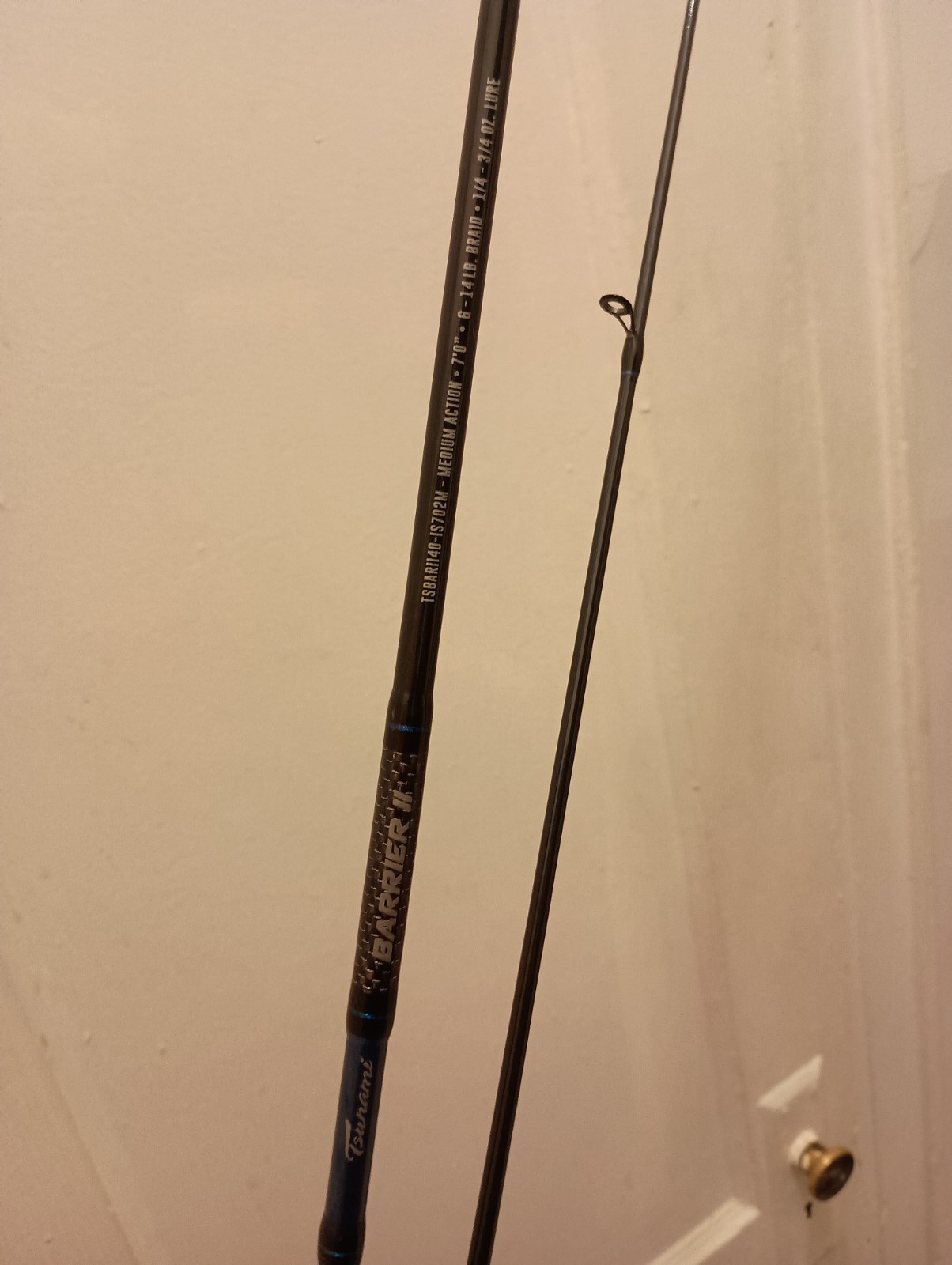 Tsunami Barrier II Inshore Spinning Rod 7’ 2pc Medium, Rod Only