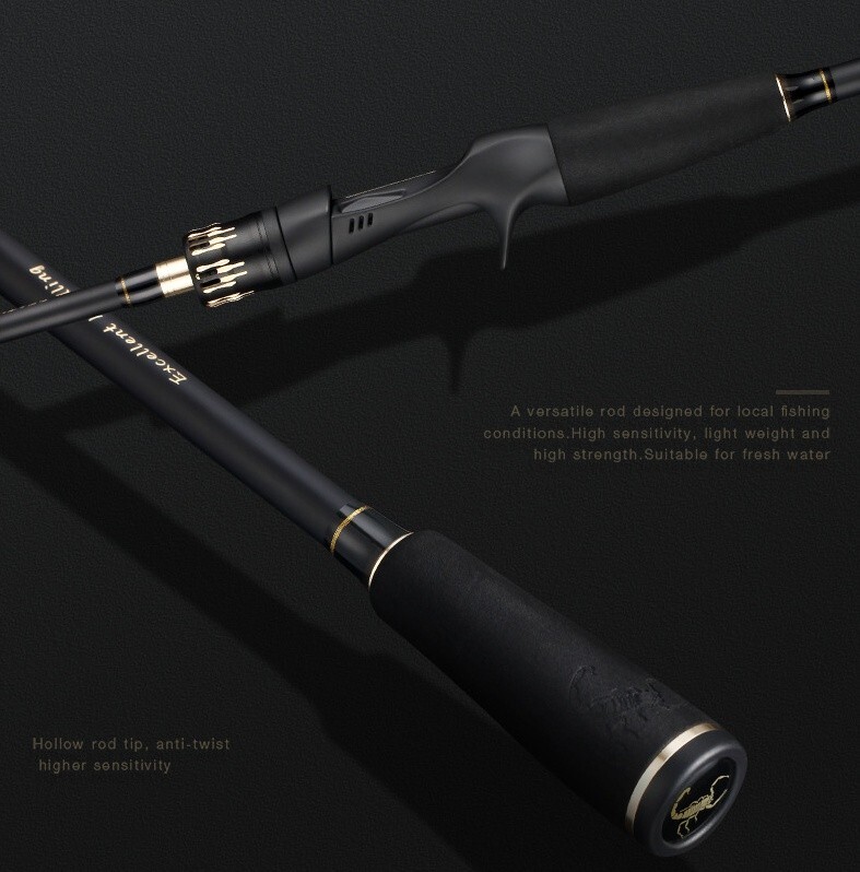 Fishing Rods 5.51FT 5.9FT Casting Spinning Rod Carbon Fiber 2 Section Lure Poles