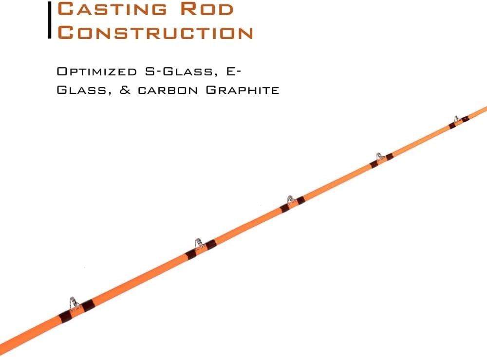 Heavy-Duty 7’6″ S-Glass Casting Rod – Ideal for Nocturnal Catfishing Adventures