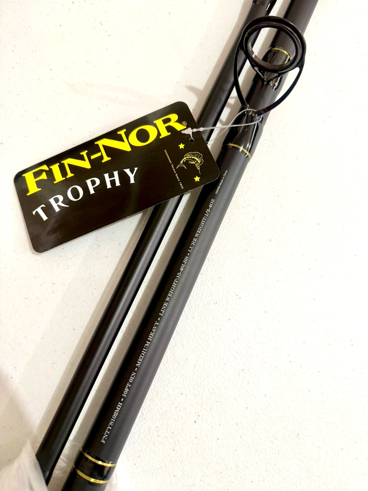 Fin-Nor TROPHY Spinning Fishing Rod – 2-pc Medium Heavy 7 ft 8 ft 10 ft Rods