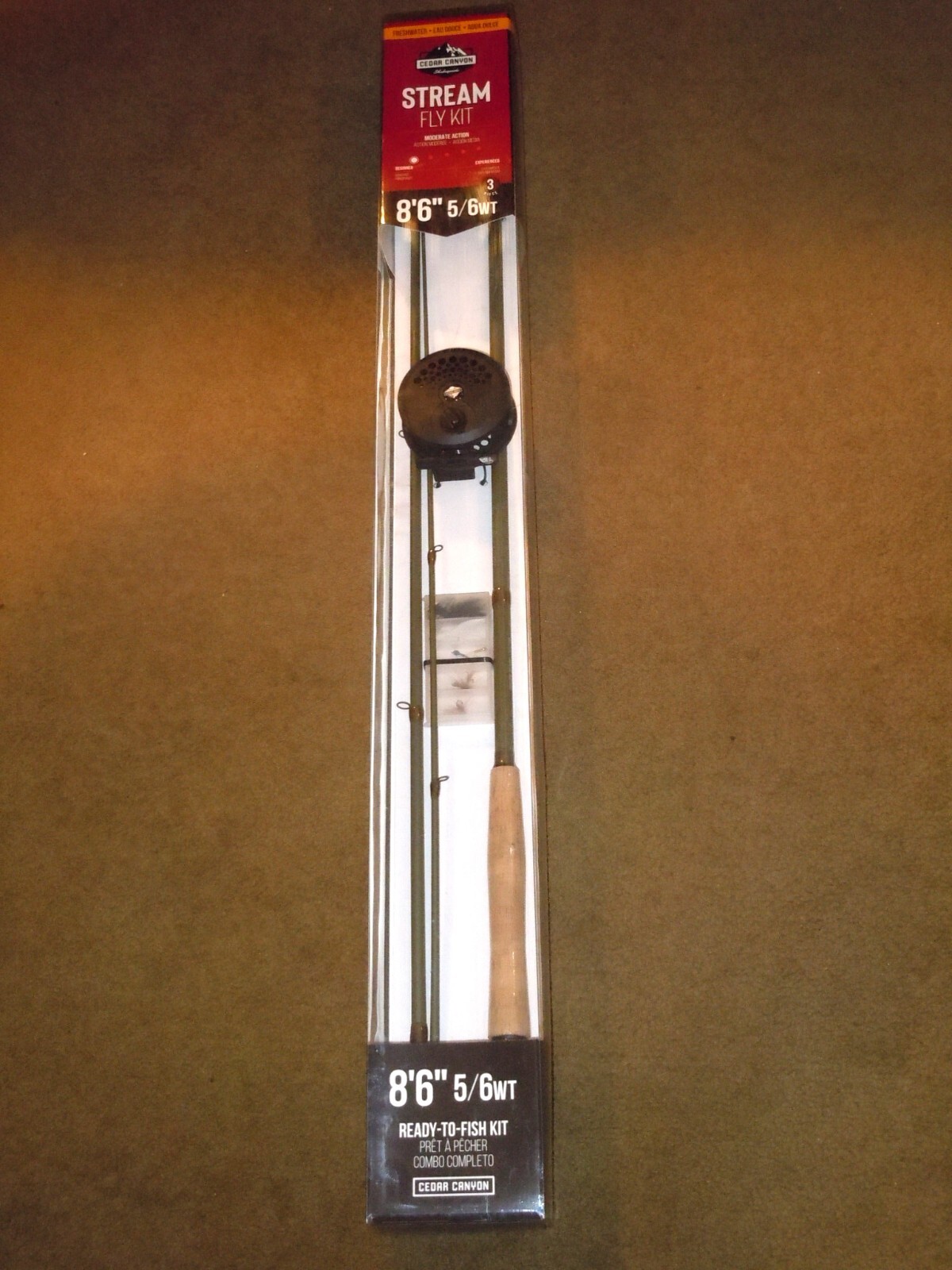 New Shakespeare Cedar Canyon Stream Fly Rod Kit 8’6” 5/6wT Moderate Action