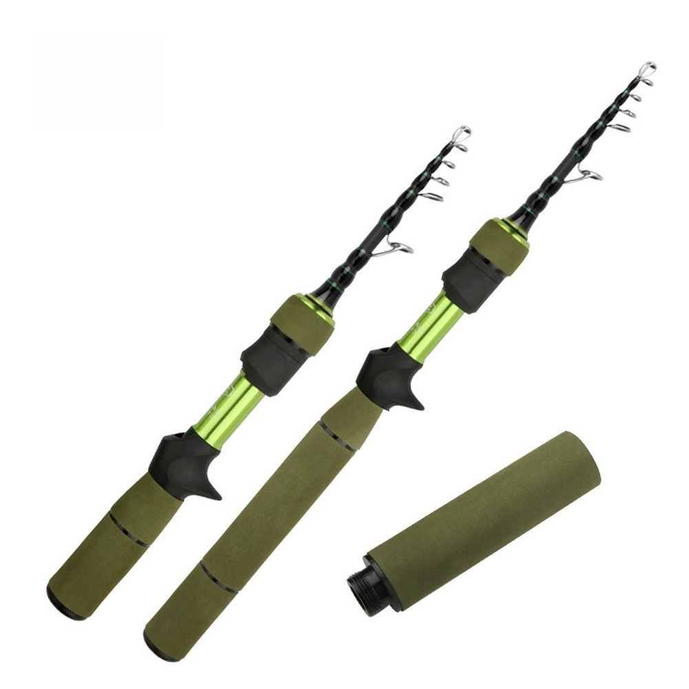Telescopic Fishing Lightweight Rod Adjustable Design Comfortable Grip Handle