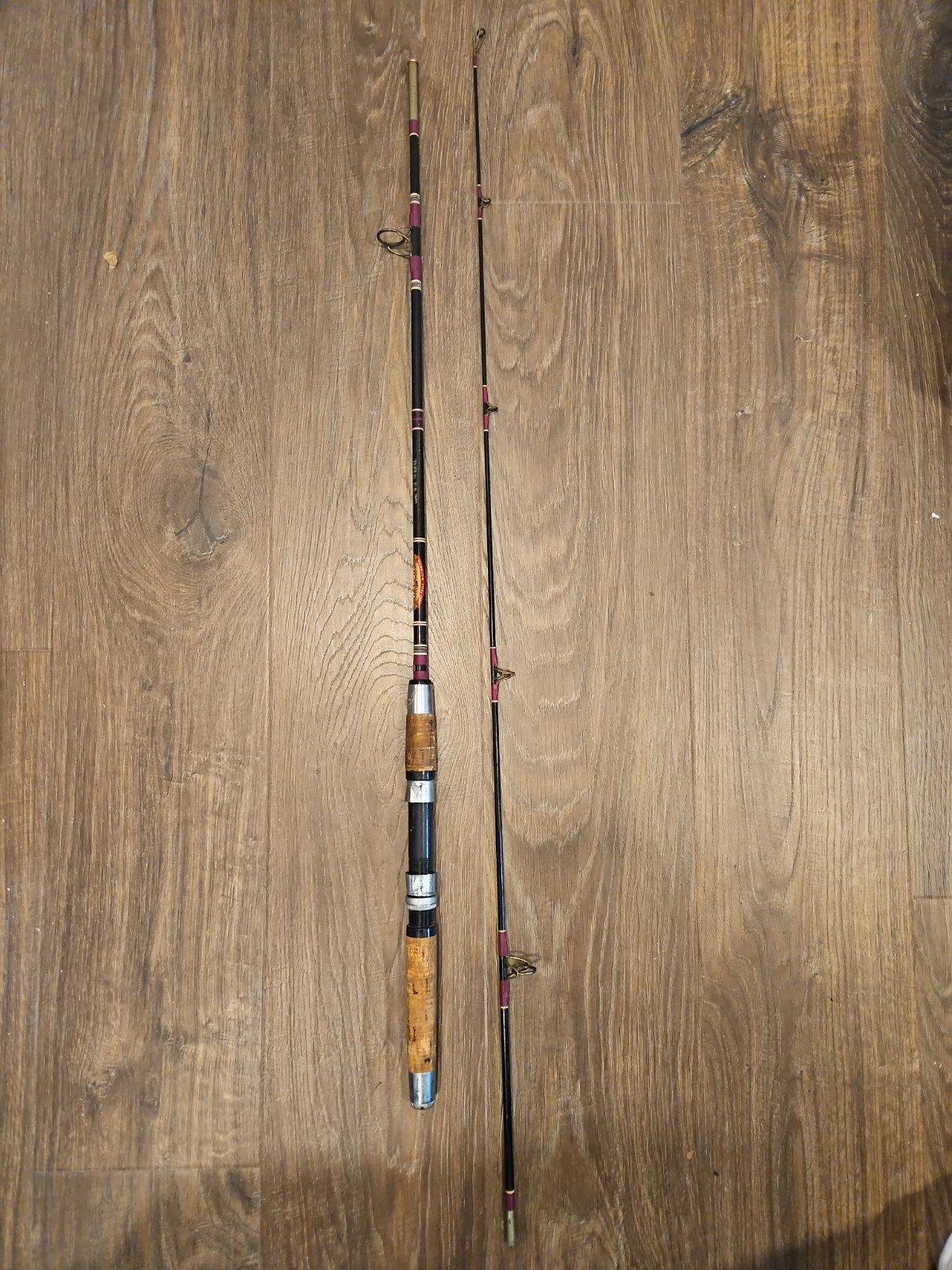 Vtg St. Croix 8100 FS 6’6″ Casting Fishing Rod Pistol Grip Carboloy 2-Piece