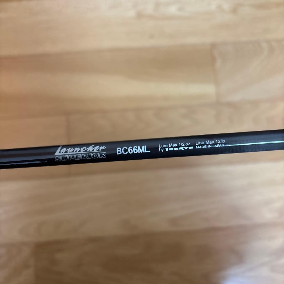 Tenryu BC66ML Japan Made Bass Rod 1/2 oz Lure 12 lb Line Used