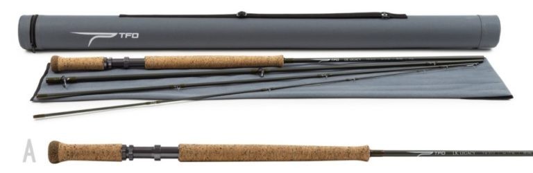 1 NEW TFO Legacy 2 Handed 12′ 6 Wt. 4 Piece Fly Rod TF 06 120 4 LK FREE SHIPPING