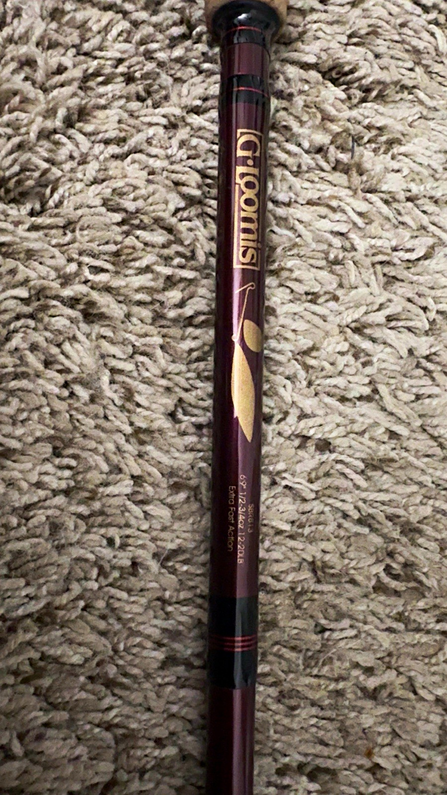 RARE G. Loomis SBR813 6’9″ Casting Rod H Extra Fast 12-20lb 1/2-3/4oz