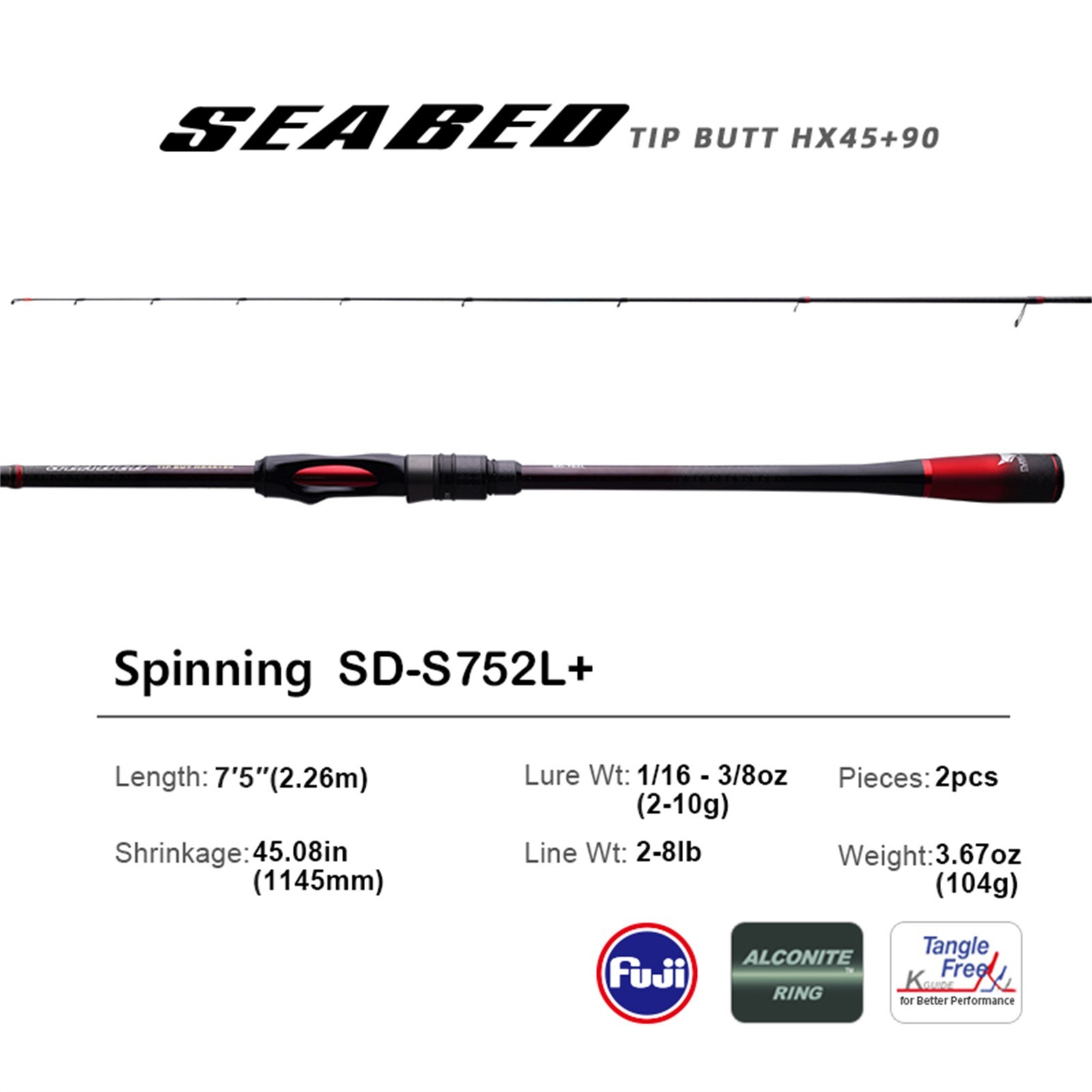 PURELURE SEABED Small Bait Shore Casting Lure Rod BFS Bottom Fishing Lightweight