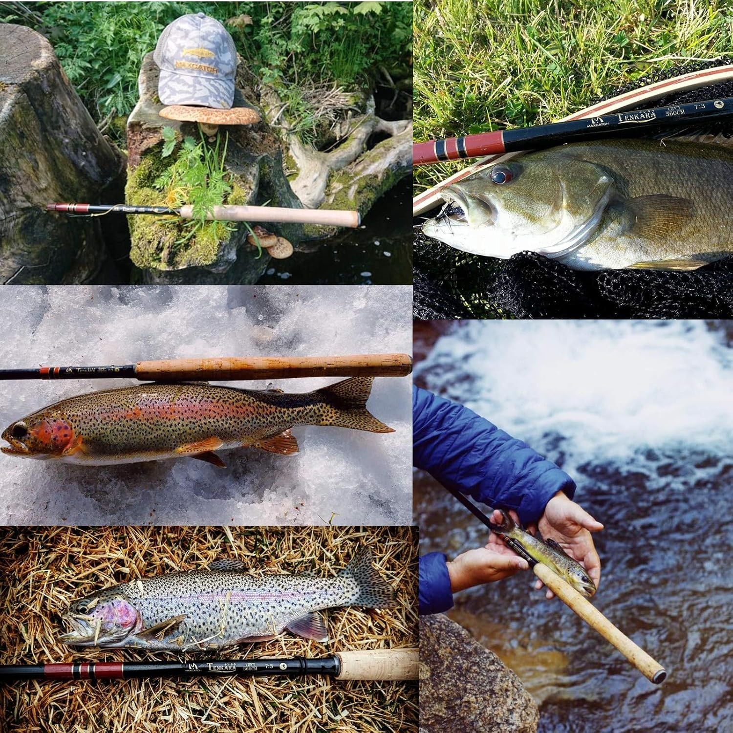 Maxcatch Tenkara Fishing Rod and Combo 9/10/11/12/13ft/Triple 12ft,
