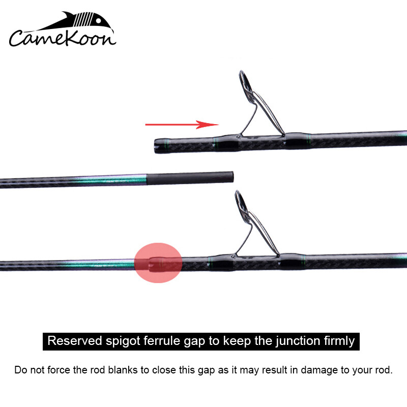 CAMEKOON Offshore Boat Rod for Deep Sea Codfish,Skipjack Tuna,Heavy-Duty Grouper