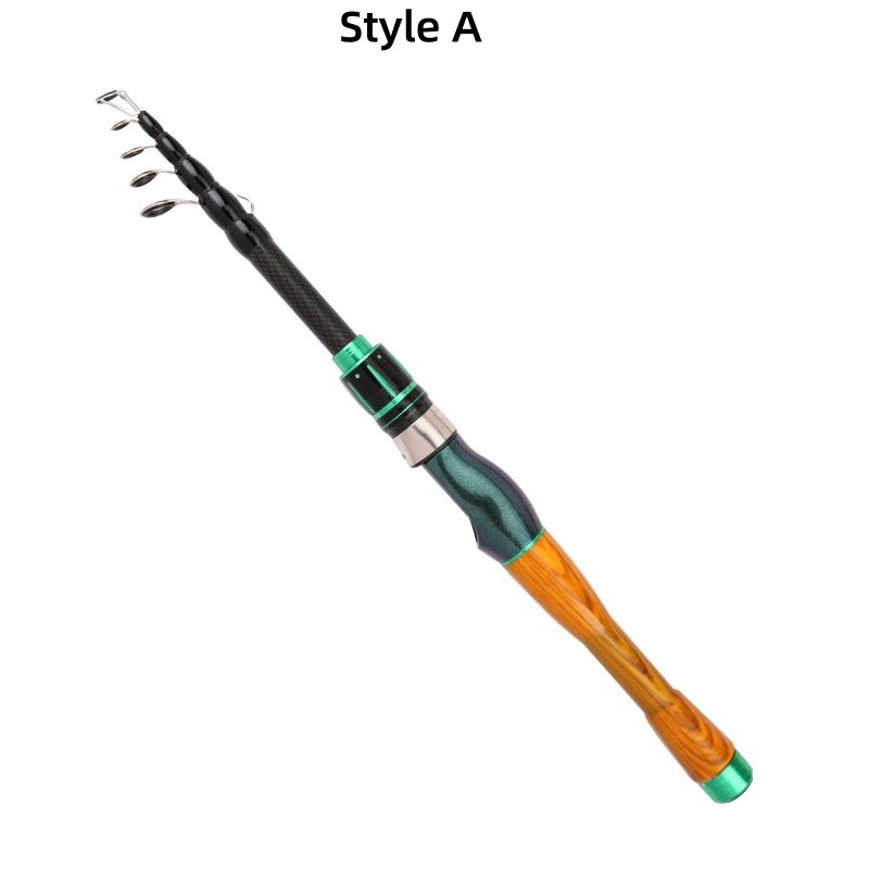 Lure Fishing Rod Carbon Fiber Ultralight Teleacopic Spinning Casting Rod Travel