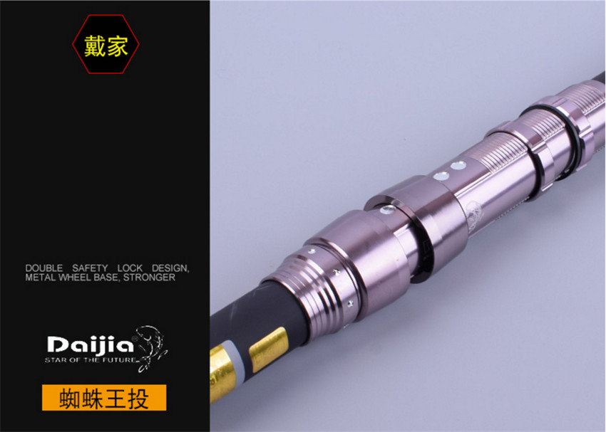 Telescopic Carbon 4 section Surf Rod Beach Bass Casting Fishing Rod CW:100-150g