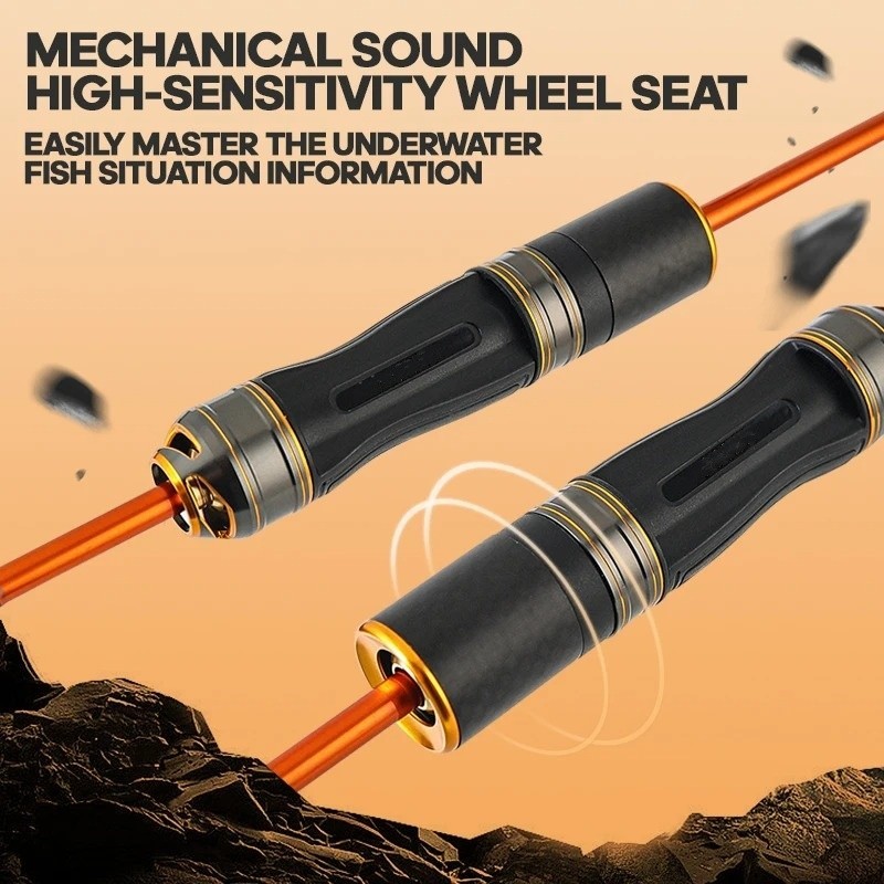 Fishing Rod Carbon Fiber Spinning Casting Poles Lure Rod 2 Sections Fast Actions