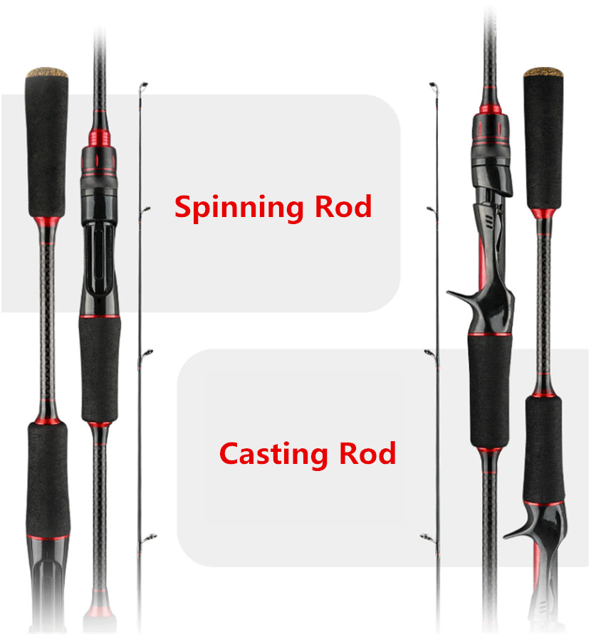 Sensitive fast action 6ft 7ft 8ft fast action 6-14lb 1/4-3/4oz SPINNING ROD