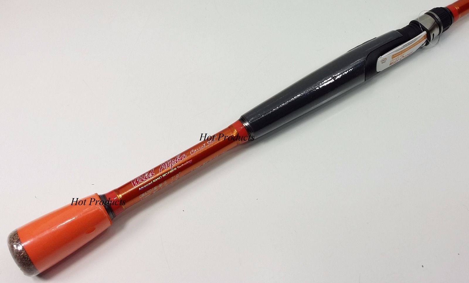 QTY 2- 7′ MEDIUM SPINNING Carrot Stix ALPHA ORANGE BASS Fishing Rod CWA701M-M-S
