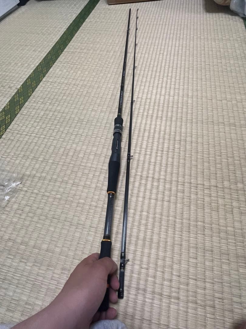 Baitcasting Sea Bass & Bass Rod 7ft Carbon Black Used, Lightly Vented