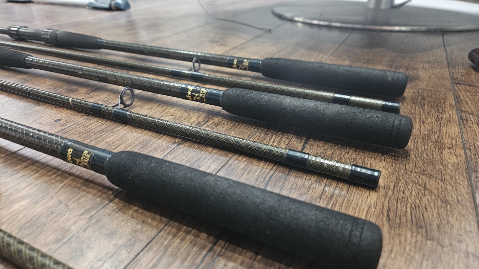 3x Daiwa Kevin Nash 12ft 2lbs WKN Whisker Dictator Carp Rods