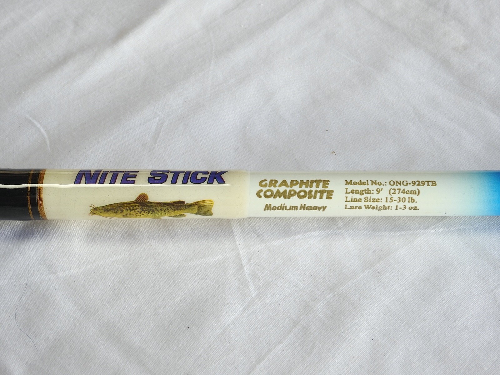 Nite Stick Catfish Casting Rod 9′ 2PC Glow Tip