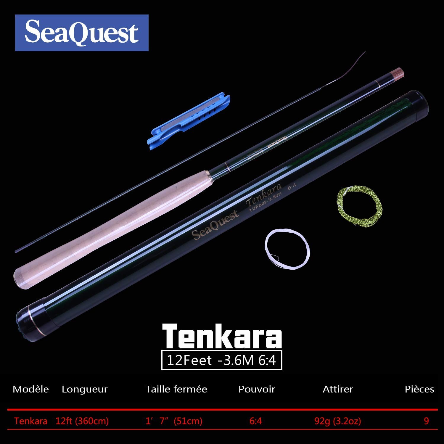Seaquest Tenkara 64 12Ft Canna Da Pesca Tg Kit 2 12Ft 64 Sq15452255456