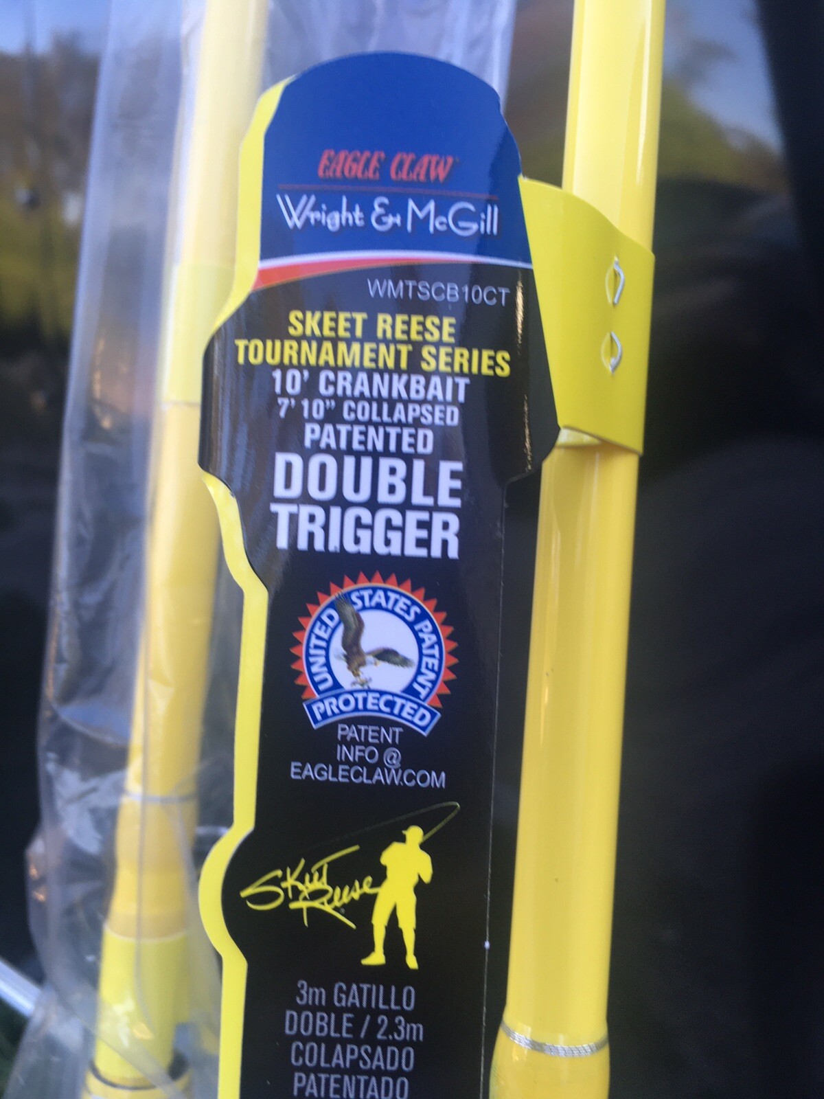 (2 NEW) 9′ SKEET REESE CRANKBAIT TOURNAMENT CASTING FISHING RODS TELESCOPIC