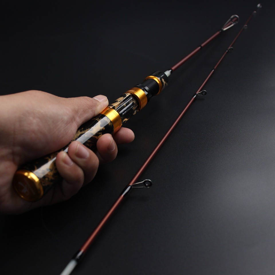 Carbon Fiber Fishing Rod Super Soft And Ultra Light 1.4m Four-Section Portable