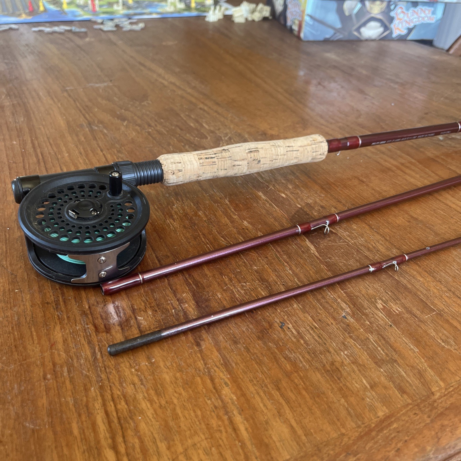 Pflueger 8’0″ Fly Rod PFLFY 8056, 3pc, #5/6 wt- New Old Stock 1094 Reel