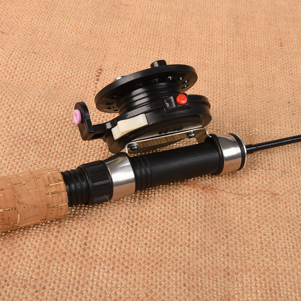 Telescopic Fly Fishing Rod and Reel Combo Kit Fishing Reel 4B and Fiberglass Rod