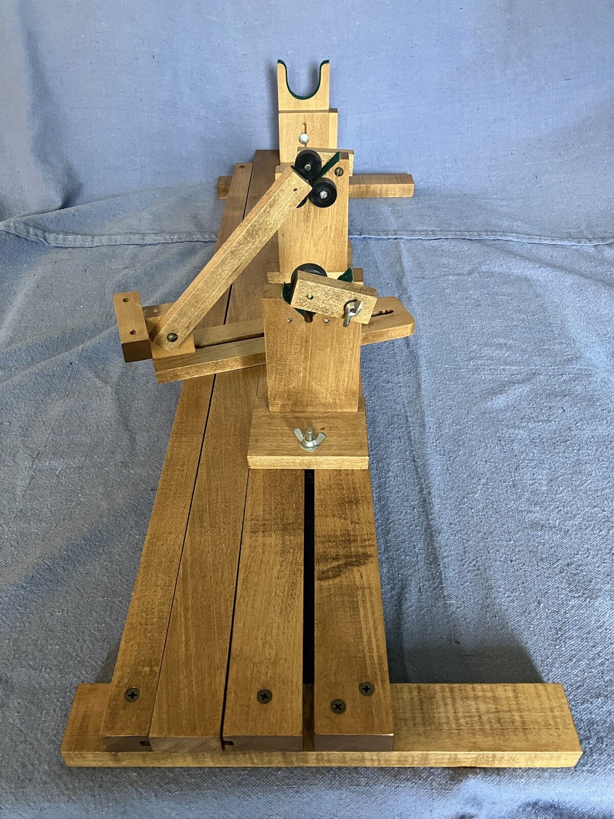Vintage Fishing Rod Hand Wrapper – Wooden – Adjustable – Very Good Condition