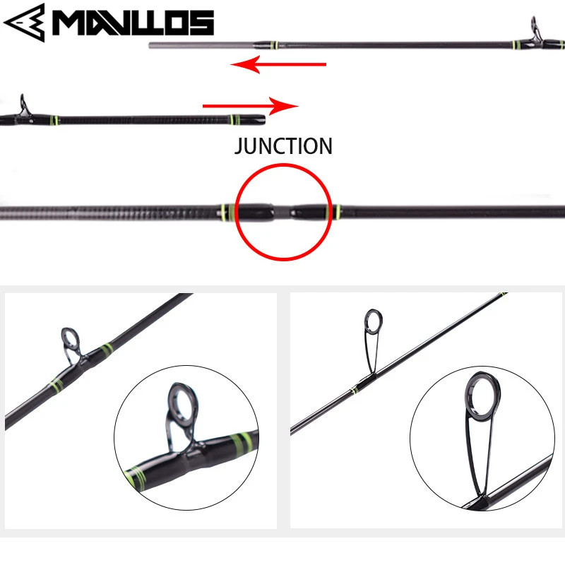 Mavllos Delicacy Solid Tip Spinning Rod Lure 0.6-8g/0.8-10g Fast Ultralight