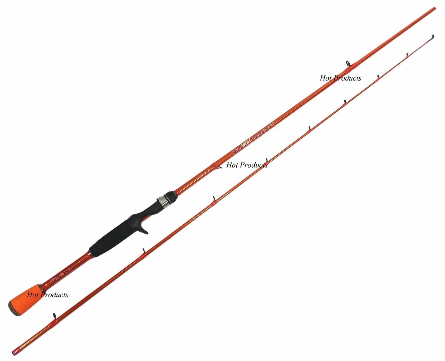COLLAPSIBLE Carrot Stix CASTING 6′ 7″ LIGHT Wild Orange Lite Fishing Rod