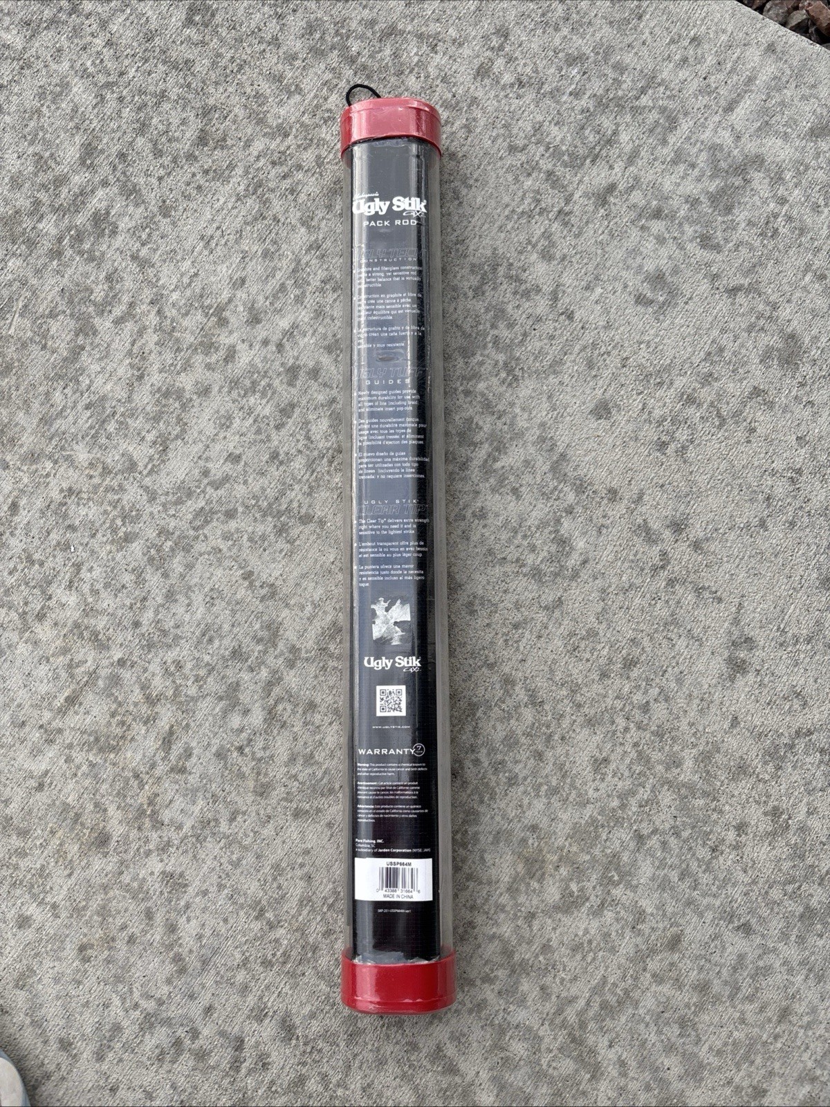 Shakespeare Ugly Stik Pack Rod GX2 6′ 6″ Medium 4-Pc Spinning USSP664M 1286736