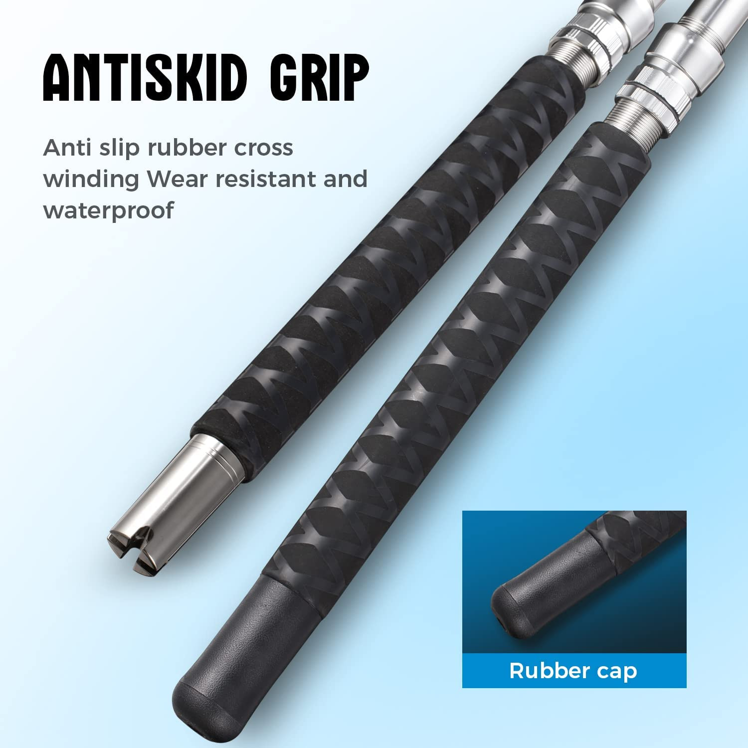 Saltwater Offshore Heavy Trolling Rod Big Game Boat Fishing Pole w Roller Guides