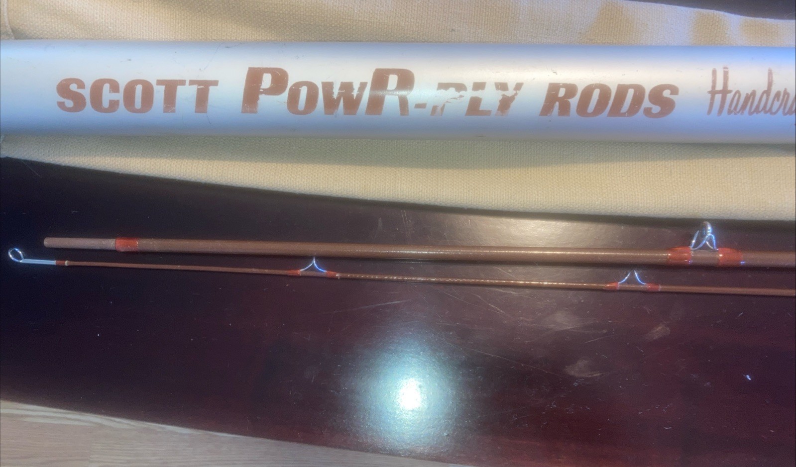 Scott Powr-Ply Fiberglass Fly Rod. Model F-71-5249. 7’. WF-5F. W/ Tube & Sock.