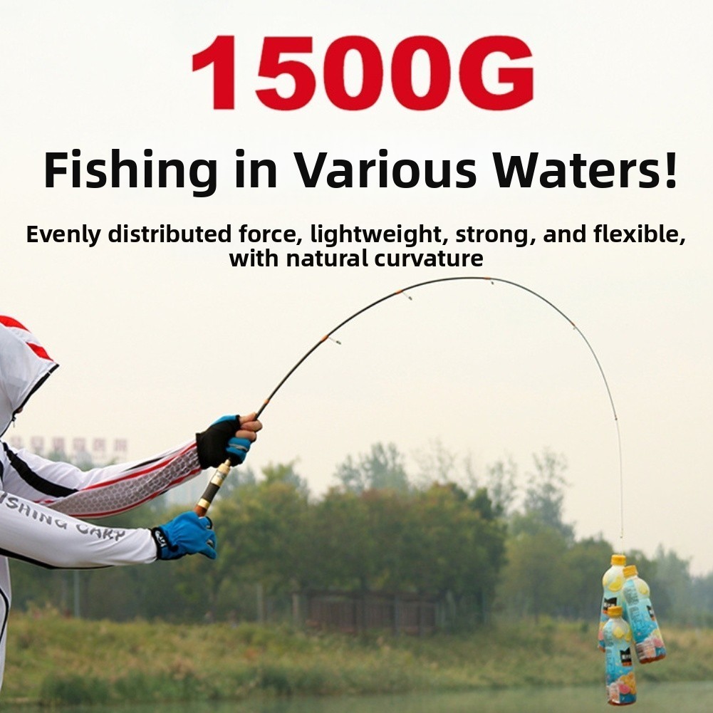UL Carbon Casting Rod Wood Handle for Small Stream Fishing Collapses 31cm