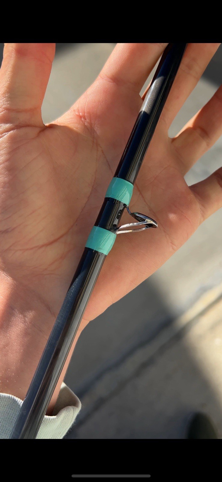 7’11” Casting Rod Composite Medium Heavy Moderate Action 1pc Black Saltwater
