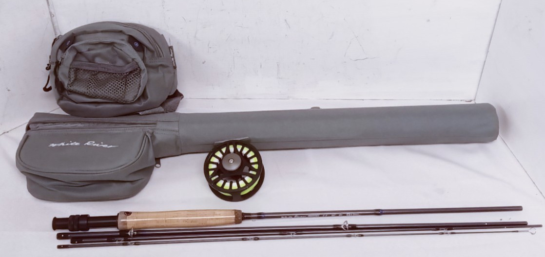 Cabela’s White River Prestige 8’6 Fly Fishing Rod 5wt 4pc With Case & 5/6 Reel