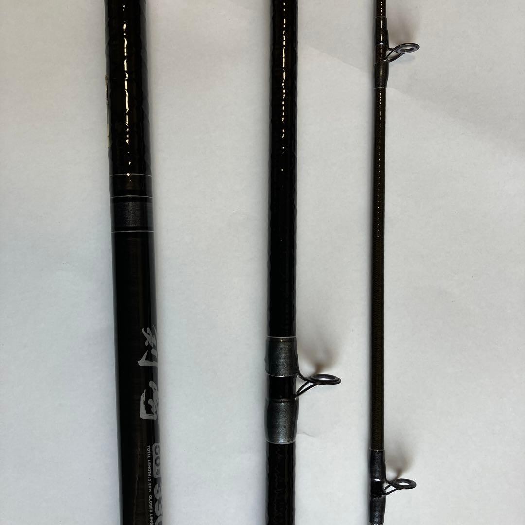 Daiwa Carbo Whisker Kenzaki No.50 3pc Surf Fishing Rod Used with Case