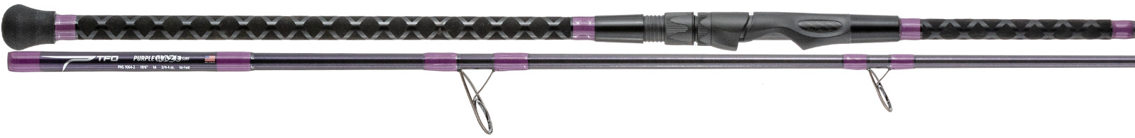 1 NEW TFO Purple Haze 10′ 6″ M 2 Piece 3/4 – 4 oz. Surf Rod PHS 1064-2 FREE SHIP