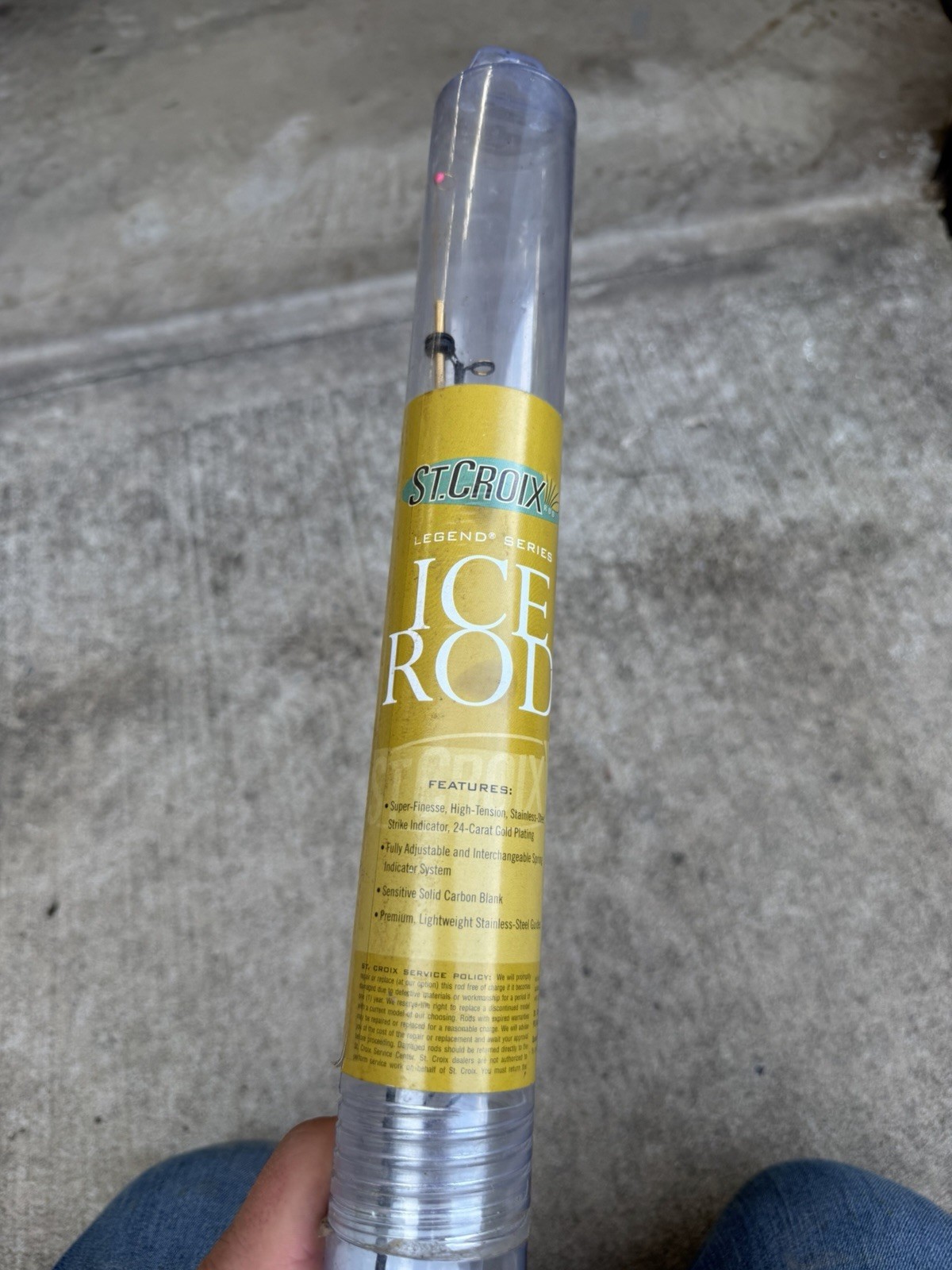 24-inch, Medium-Light power St. Croix Legend Ice fishing rod