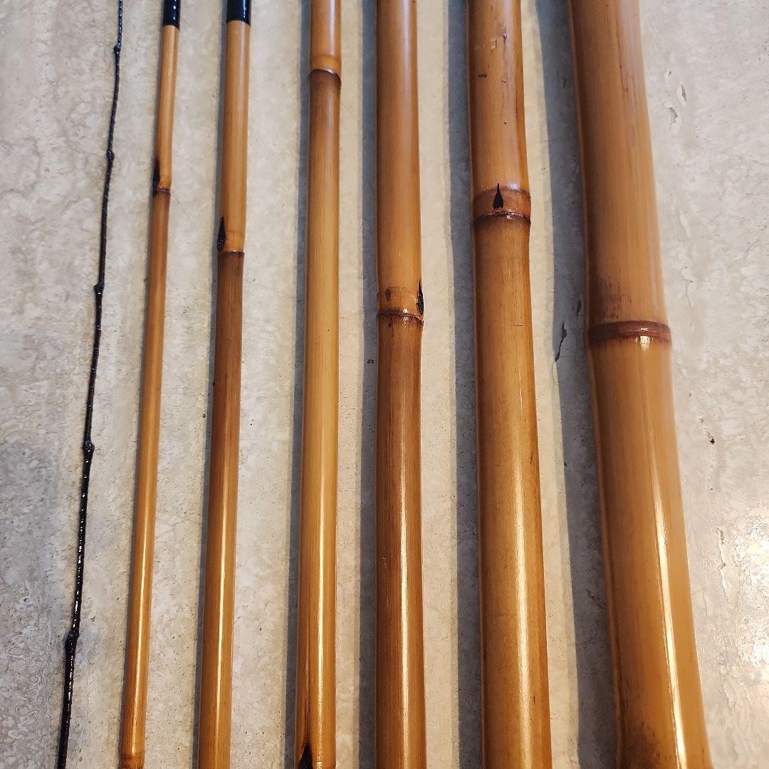 Japanese Bamboo Fishing Rod 18ft Long Collectible Used