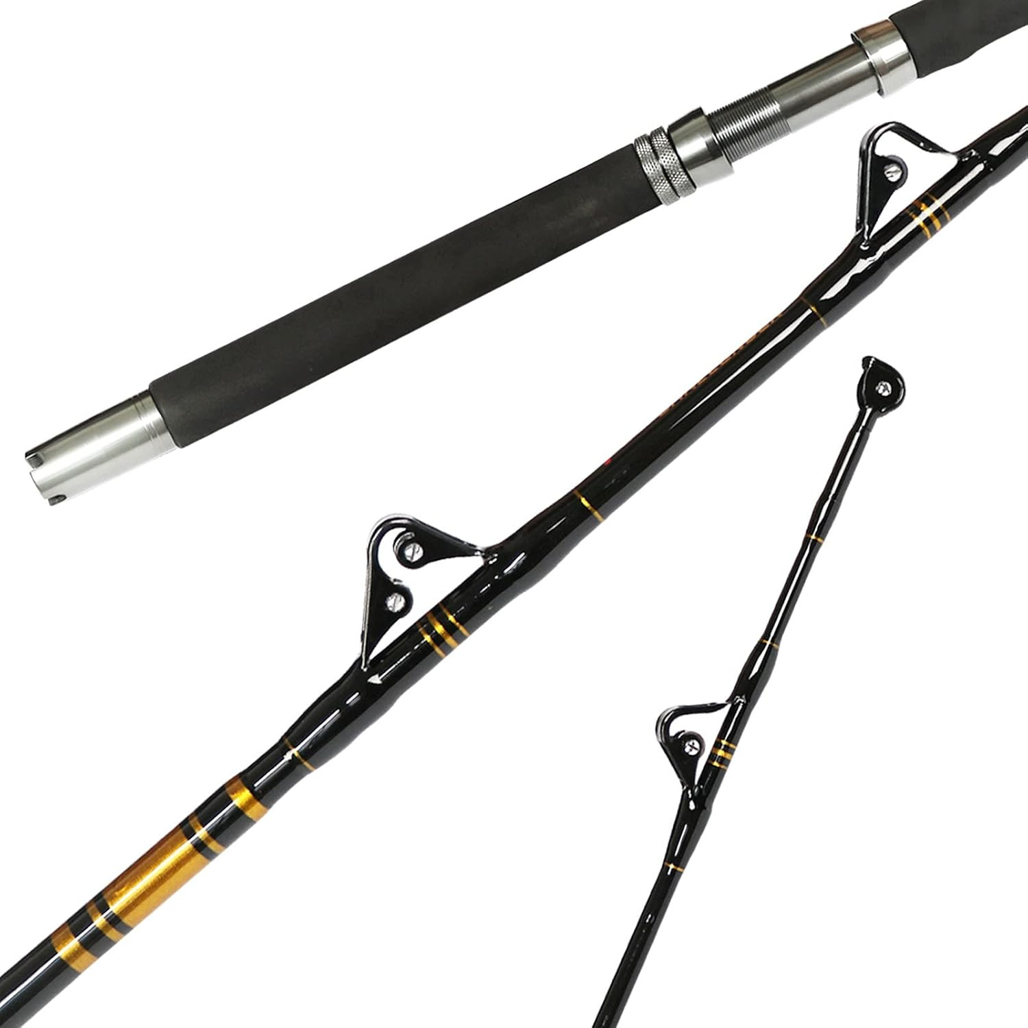 1-Piece/2-Piece Saltwater Offshore Heavy Trolling Rod Big Game Roller Rod Conven