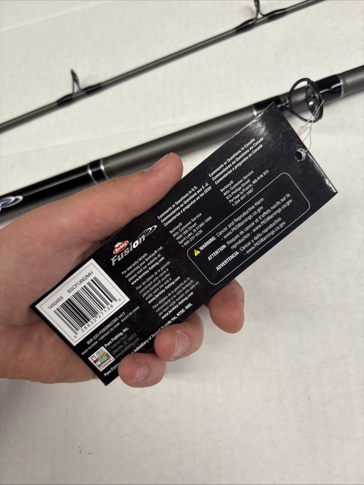 Berkley Fusion FUSN662MH 6’6 Fishing Rod 2 Piece With Reel NOS