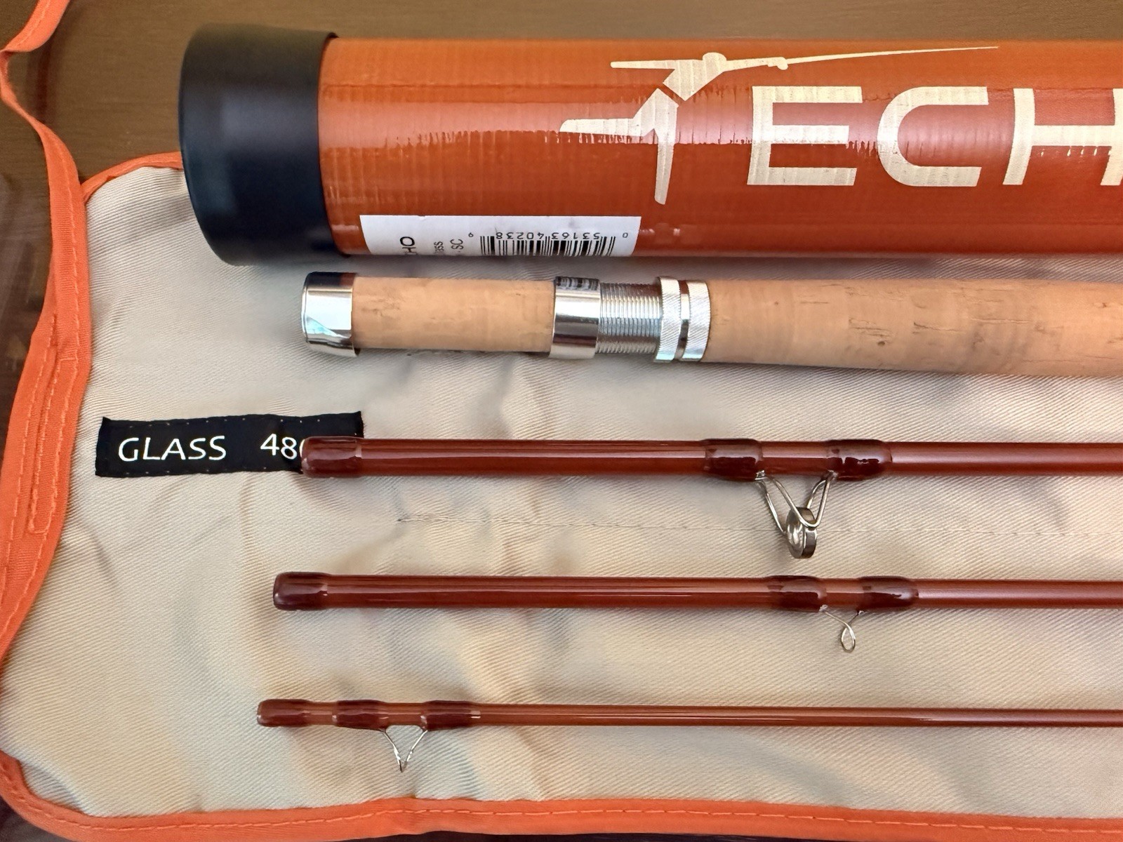 Echo River Glass 8ft 4wt Fiberglass Fly Rod