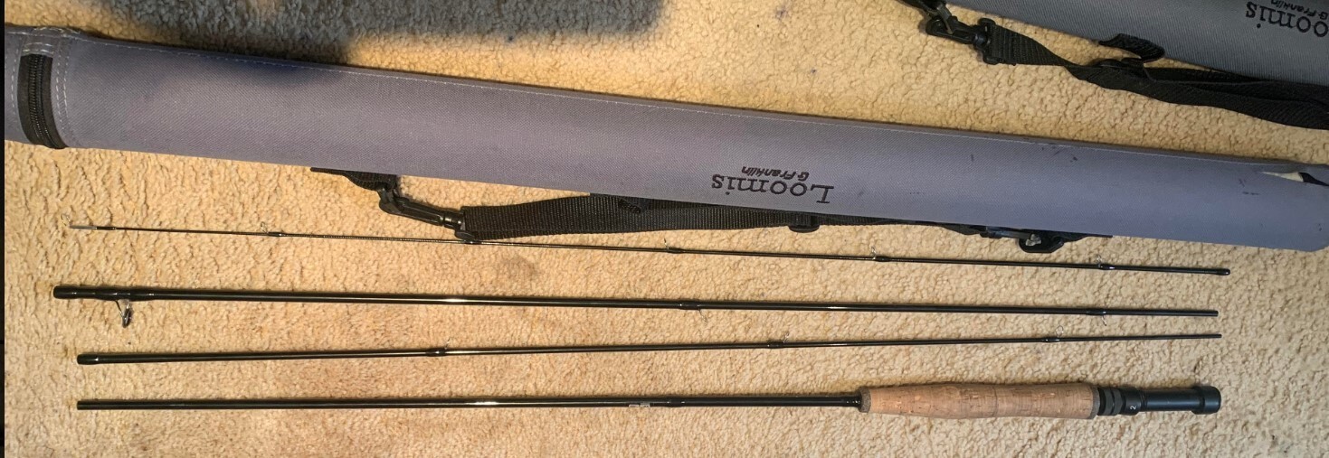 Loomis and Franklin fly rod 3 wt 11 ft for Nymphing with case Brand new 110g wt