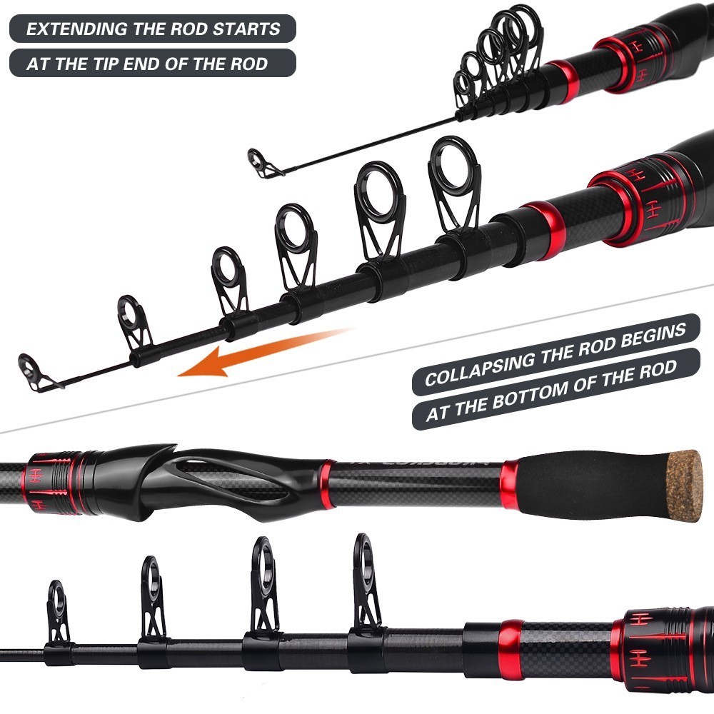 Long-distance Casting Fishing Rod Reel & Rod Combo Fiberglass Sea Fishing Rod