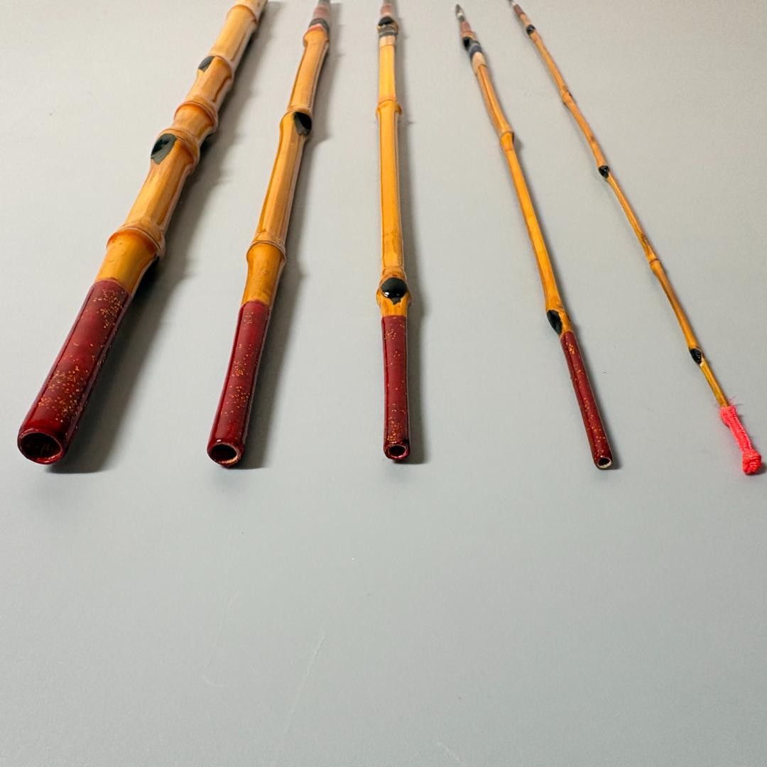 Bamboo Tanago Rod 115cm 5-Piece Japanese Accessory Fishing Rod Used