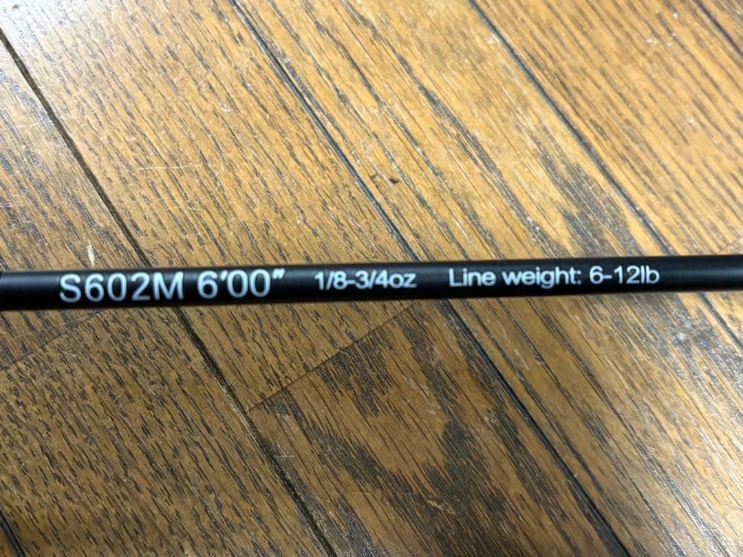 Bass Rod S602M 6ft 12lb Line Pencil Two-Piece Black/Purple New