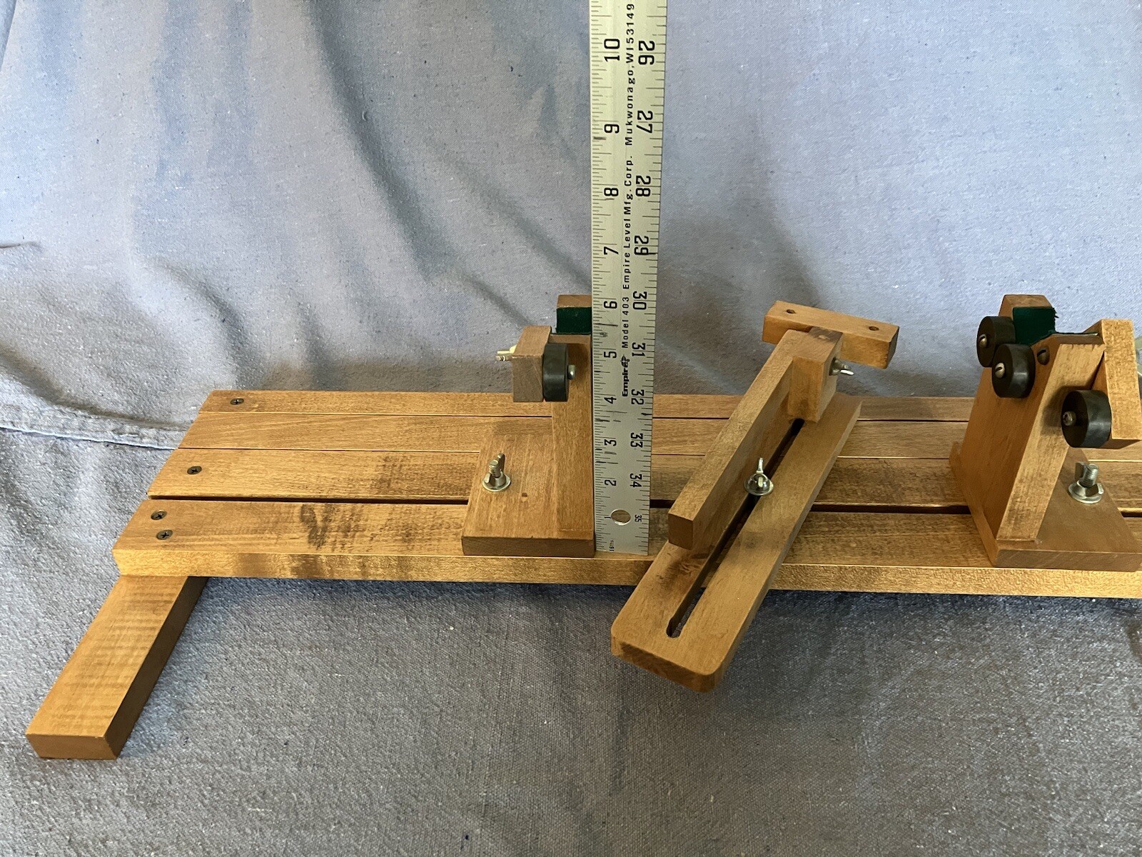 Vintage Fishing Rod Hand Wrapper – Wooden – Adjustable – Very Good Condition